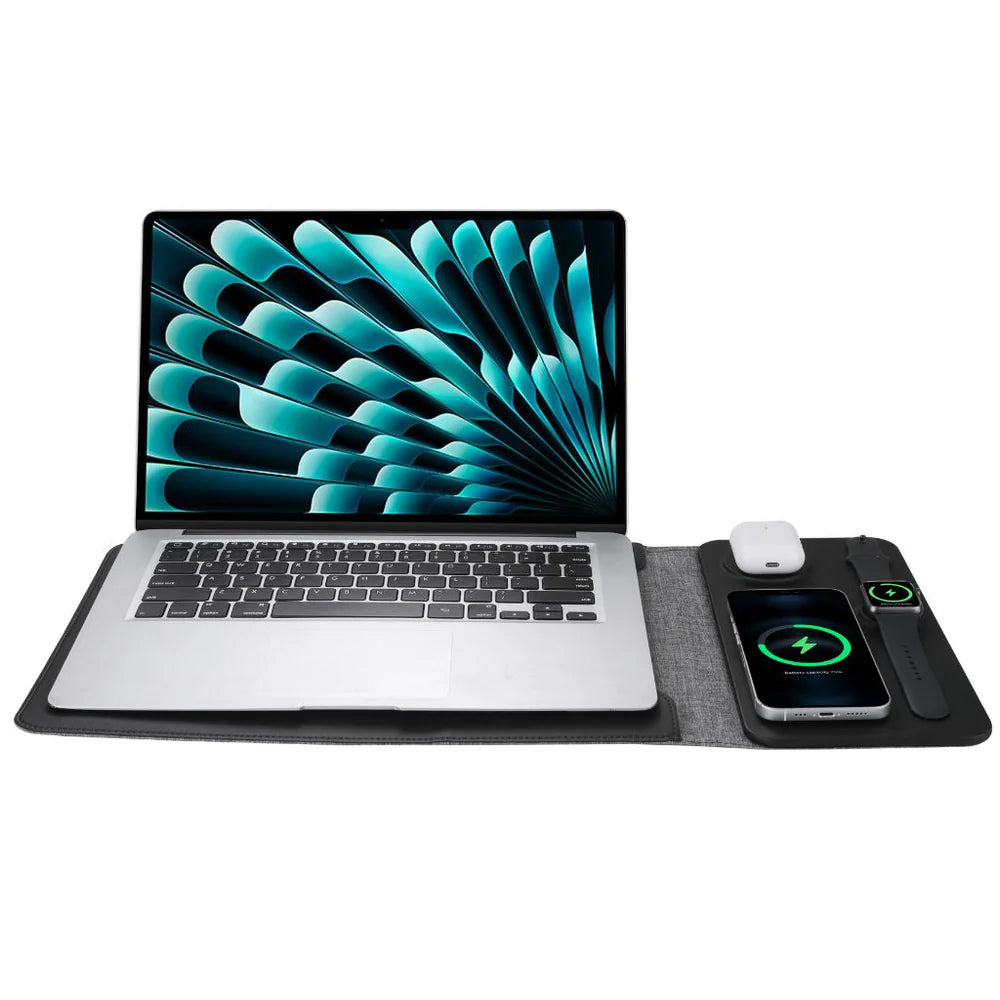 5 in 1 wireless charging laptop sleeve